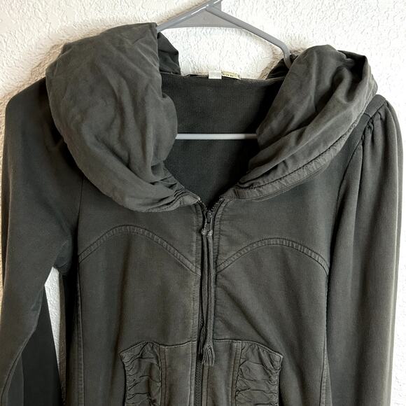 Prairie Underground Long Cloak Hoodie Gray Womens Size Small EUC USA Made - Picture 7 of 7